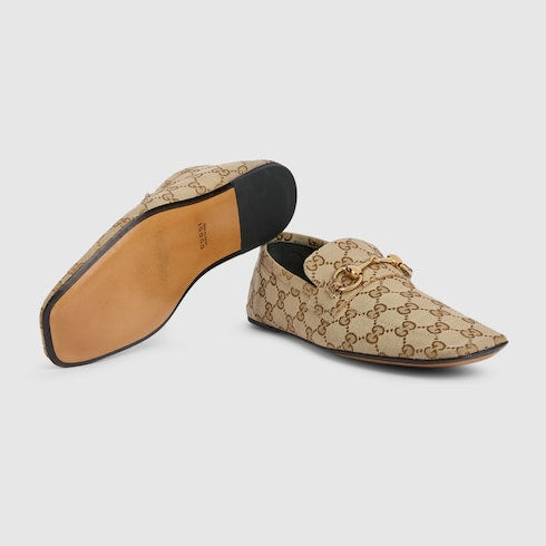 Women's Ragazzo loafer - sand GG canvas