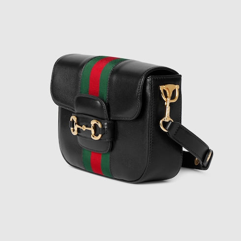 Gucci Horsebit 1955 small shoulder bag - black leather