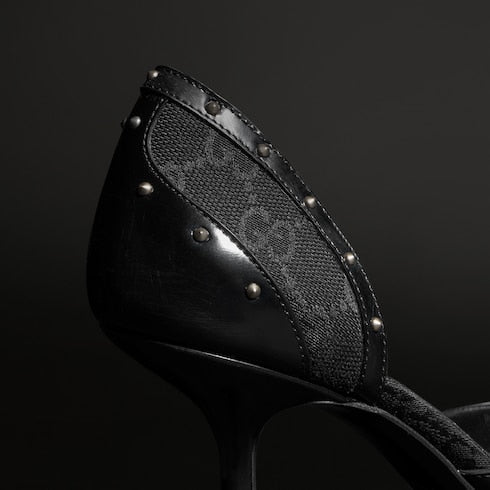 Women's Savoy pump - black GG canvas