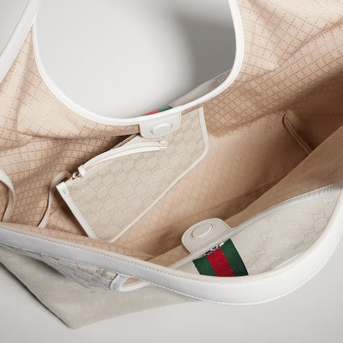 Gucci Giglio large tote bag - ivory GG canvas