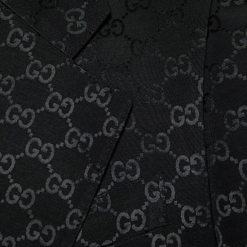 GG cotton viscose formal jacket - black