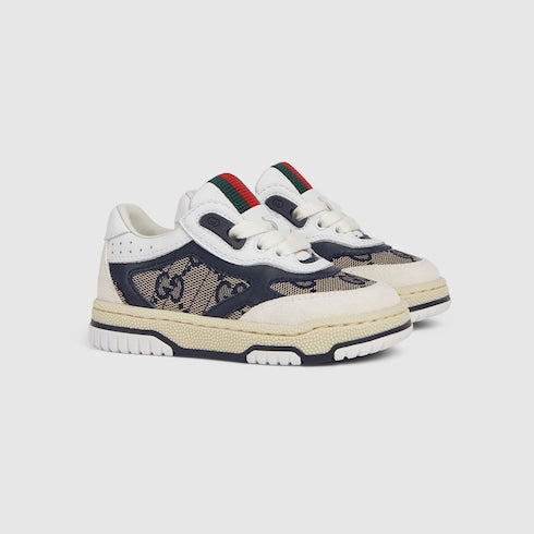 Toddler Gucci Re-Web sneaker - white leather