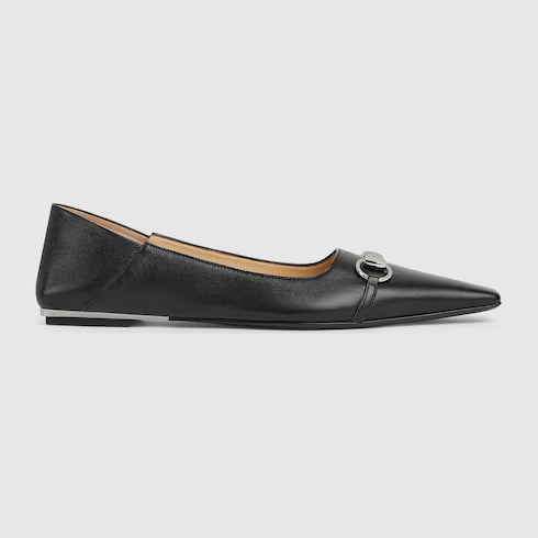 Women's Vittoria ballerina - black leather