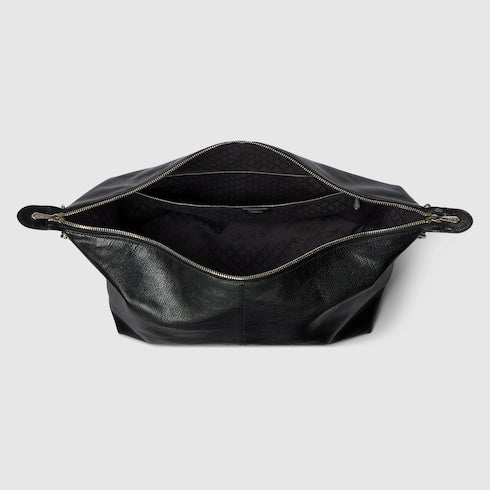 Brera medium crossbody bag - black leather
