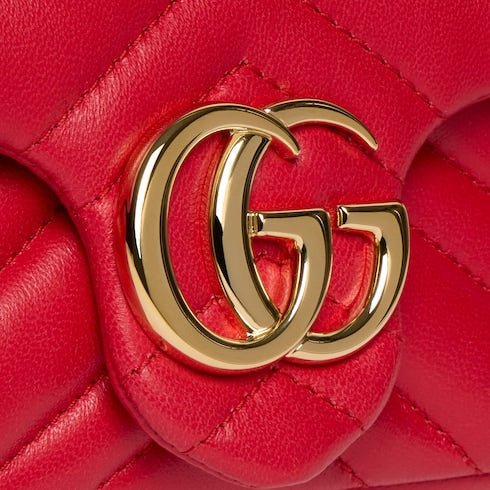 GG Marmont mini shoulder bag - bright red leather