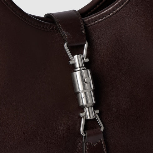 Mercato small tote bag - dark brown leather