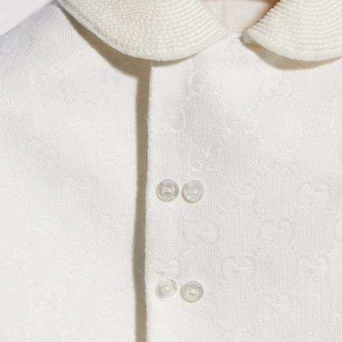 Baby GG canvas coat - off white