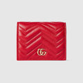 GG Marmont small wallet - bright red leather