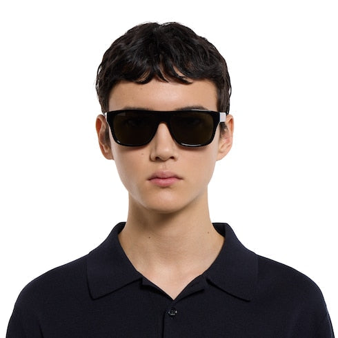 Square frame sunglasses - black