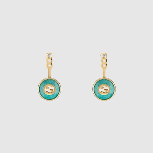 Gucci Interlocking 18k earrings - 18k yellow gold