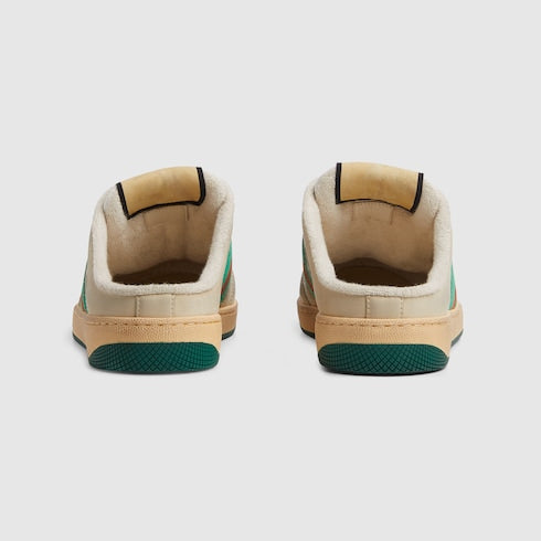 Women's Screener mule - beige leather