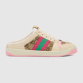 Women's Screener mule - camel and brown GG canvas