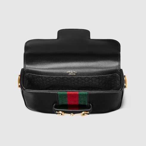 Gucci Horsebit 1955 small shoulder bag - black leather