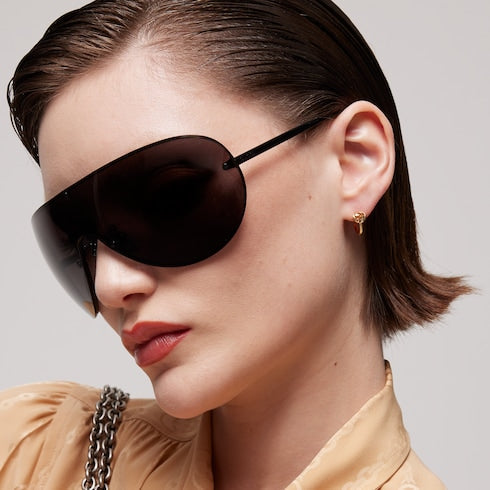 Gucci Interlocking 18k hoop earrings - 18k yellow gold