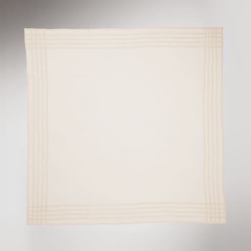 Lightweight silk jacquard shawl - white