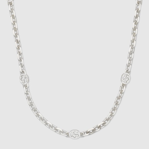 Gucci Interlocking chain necklace - 925 sterling silver
