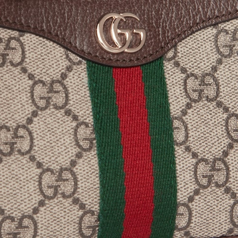 Ophidia mini shoulder bag - beige and brown GG fabric