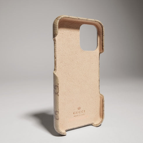 Case for iPhone 17 - sand and brown GG canvas