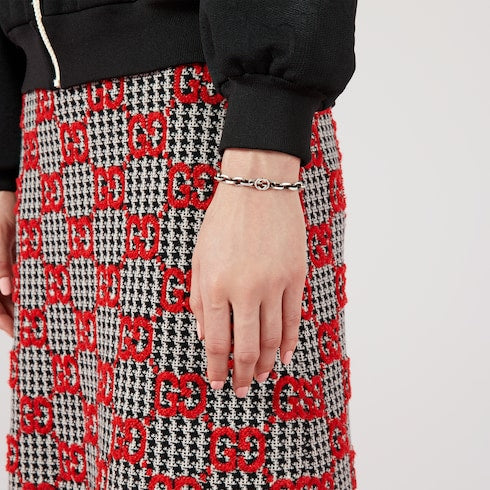 Gucci Interlocking chain bracelet - sterling silver