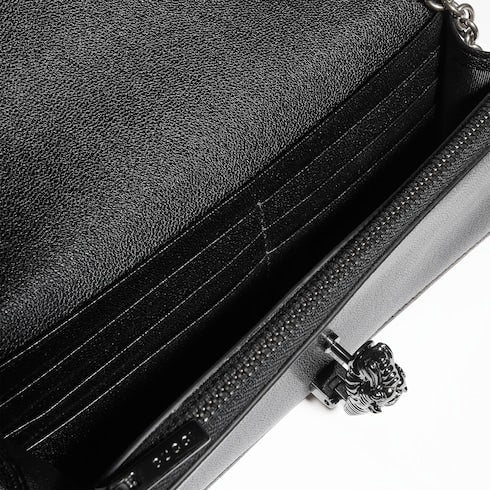 Dionysus wallet on chain - black leather