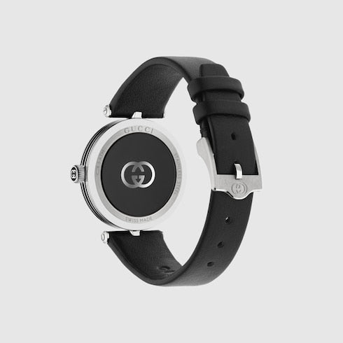 Model 2000 watch, 30mm - black leather