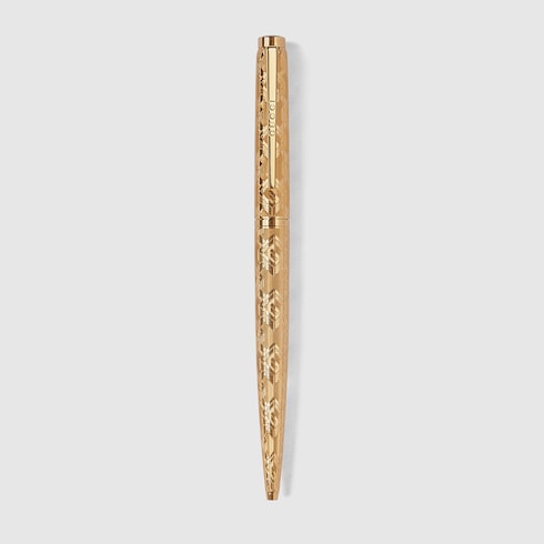 Pen with Double G case - beige and ebony GG Supreme