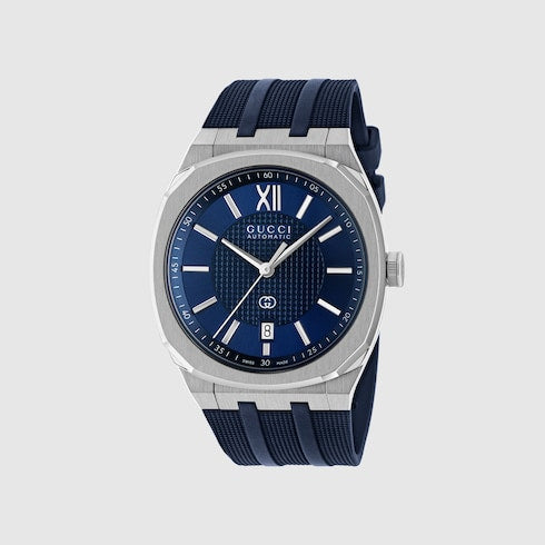 Gucci 25H watch, 40mm - blue rubber