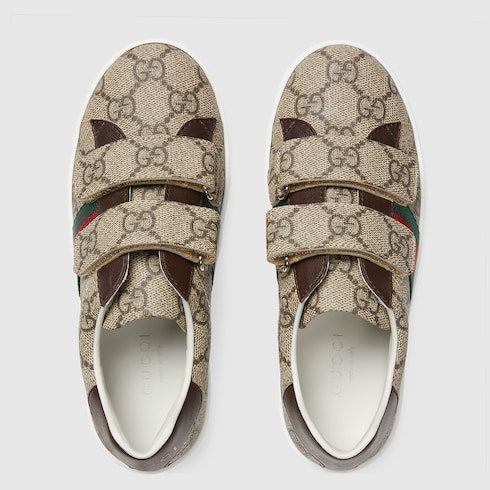 Children's Ace sneaker - beige and ebony GG Supreme