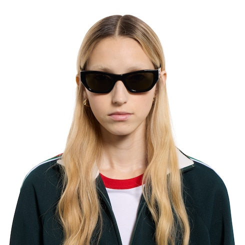 Cat-eye sunglasses - black
