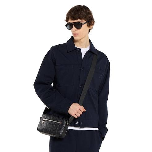GG Emblem small crossbody bag - black GG leather