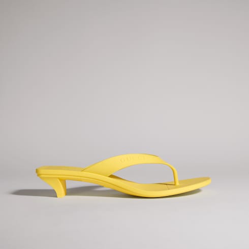 Women's Vittoria thong - yellow rubber