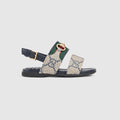 Toddler sandal with Web - beige and blue Supreme