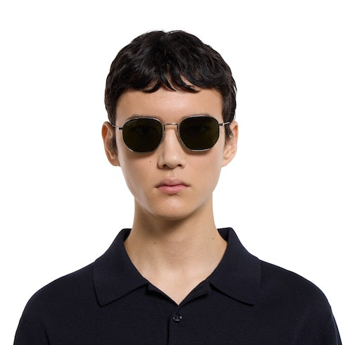 Round frame sunglasses - silver