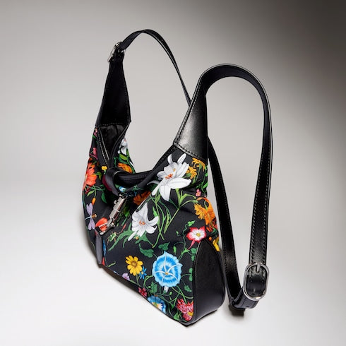 Gucci Jackie 1961 medium shoulder bag - black and multicolor nylon