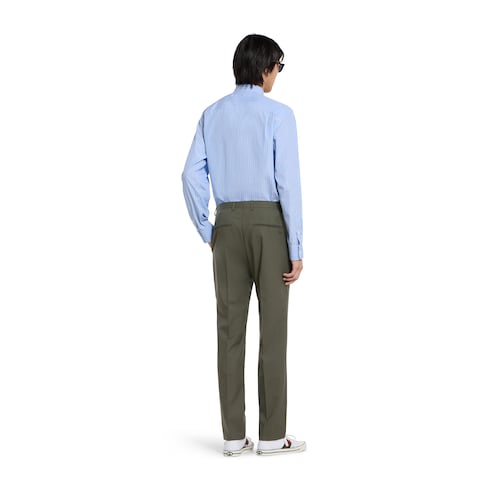 Light wool suit - green
