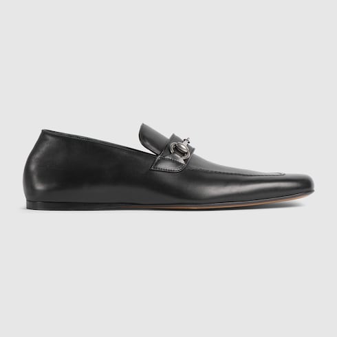 Men's loafer with Horsebit - black leather