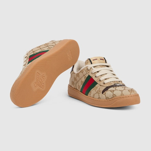 Women's Screener sneaker - sand GG canvas