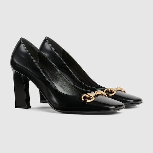 Women's Signora pump - black leather