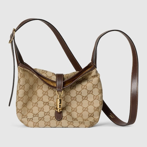 GG mini bag - sand and brown GG canvas