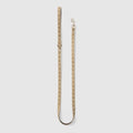 Extra-small pet leash - sand and brown GG canvas