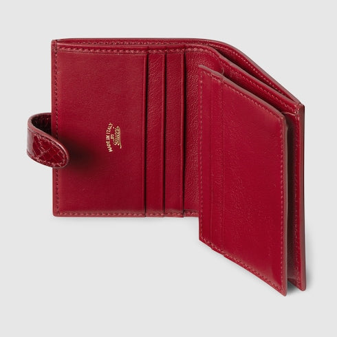 Gucci Jackie python medium wallet - dark red