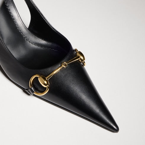 Women's Donna slingback pump - black leather