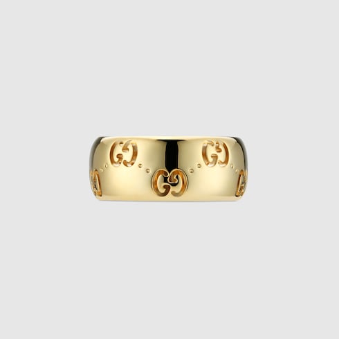 Icon 18k GG wide ring - 18k yellow gold