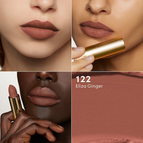 120 Sonia Light Beige, Rouge à Lèvres Mat Lipstick - 122 Eliza Ginger