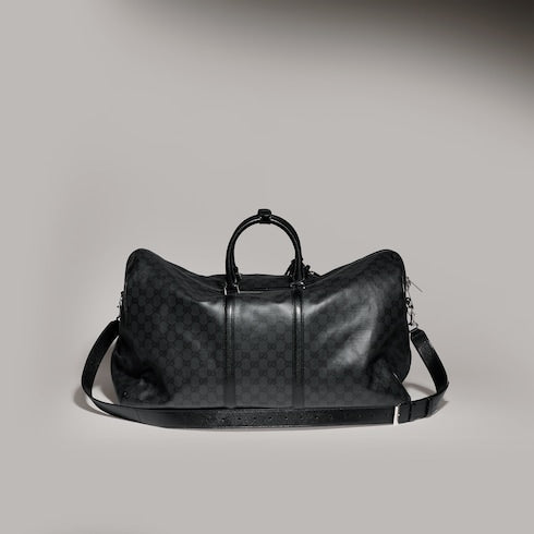 Gucci Essence Classic large duffle bag - black GG canvas