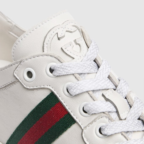 Women's Stretch low-top sneaker - white leather
