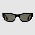 Cat-eye sunglasses - black