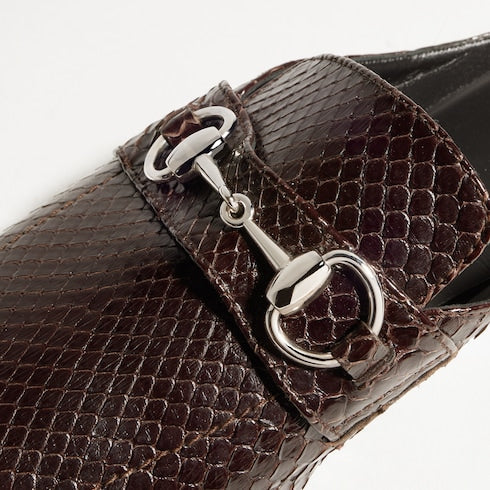 Women's Ragazzo python mule - black