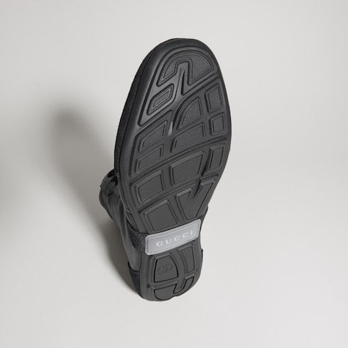 Women's Flex high-top sneaker - black leather