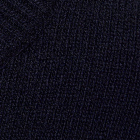 Wool sweater with Gucci intarsia - dark blue